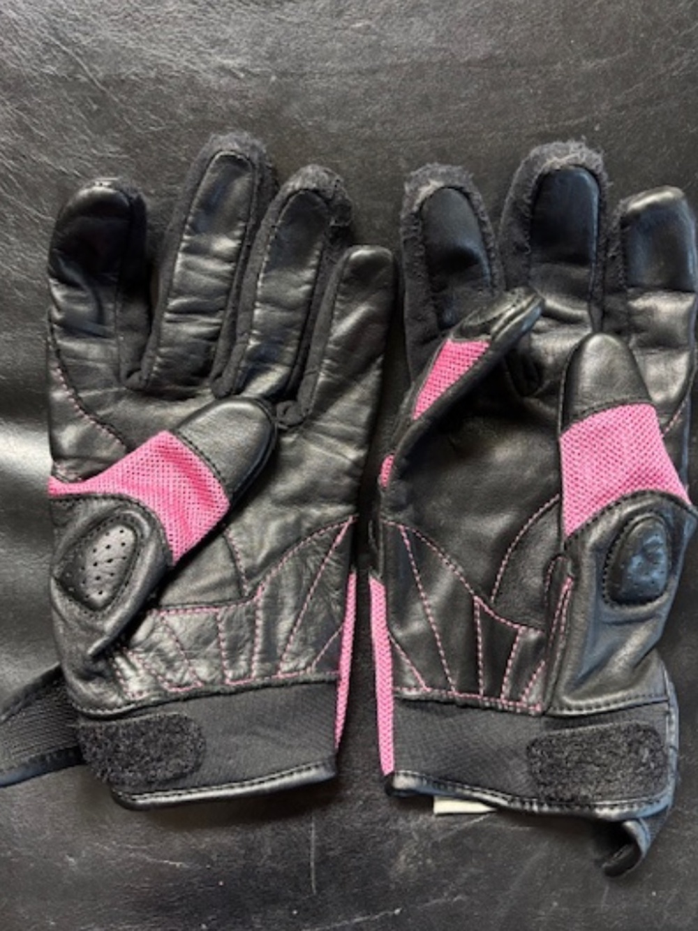 Harley Davidson Authentic womens moto riding gloves- Leather & Mesh with padding - Picture 2 of 3